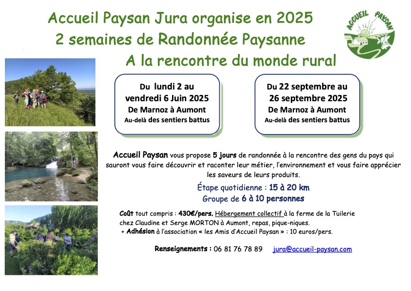 Randonnées dans le&nbsp;Jura